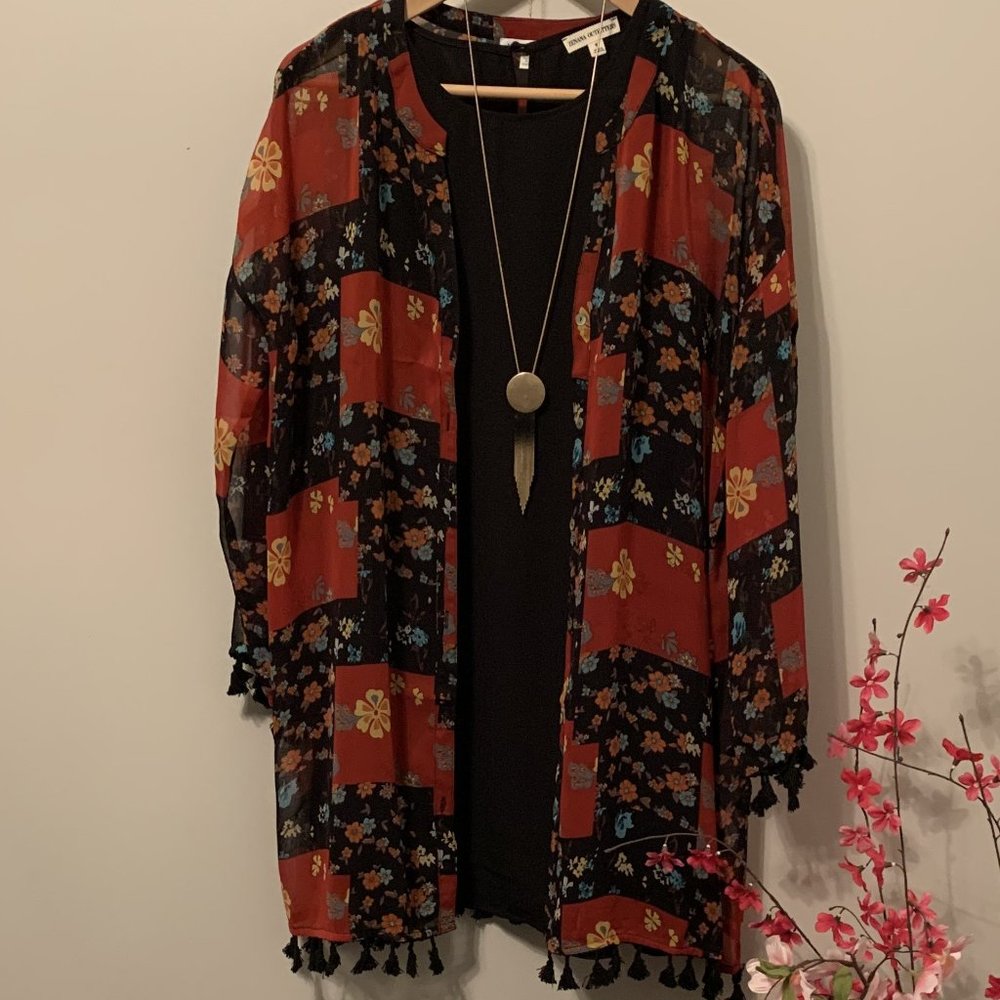 All In Button Up & Down Kimono Top - Picture 7 of 8